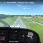 Landing a Cessna 172 at FWN Sussex Airport in New Jersey